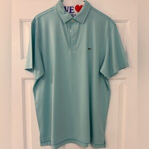 Vineyard Vines Men's Striped Polo Medium